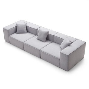 Bloc de tofu compressé sous vide de style moderne et épuré avec tissu carré rétro pour petit appartement et salon - Product Image 1