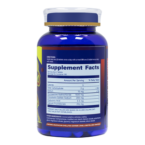 Tabletas DE SALUD articular de sulfato de condroitina sódica con ingredientes naturales de primera calidad de clorhidrato de glucosamina - Product Image 4