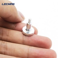 Imán de NdFeB M4 M3 con Recubrimiento de Plata, Columna Magnética Permanente para Interiores y Exteriores, Tornillo para Montaje de Lámparas LED de Techo