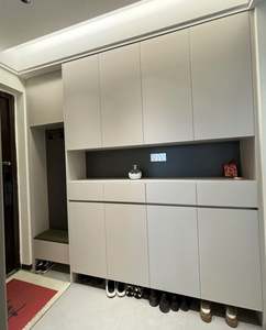 Armoires à chaussures modernes en bois personnalisées, écologiques, pour salon, hôtel et appartement - Product Image 6