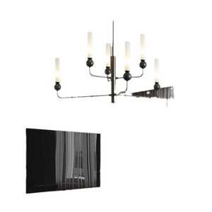 โคมไฟระย้าทองแดงสไตล์นอร์ดิกโพสต์โมเดิร์น สำหรับห้องนั่งเล่น ห้องรับประทานอาหาร ห้องทำงาน ห้องนอน โคมไฟเพดานแบบมินิมอลสุดหรู - Product Image 4