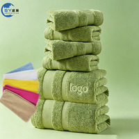 Wholesale Custom logo 100% Cotton Bath Towel Super Dry Cheap Water Absorption Hotel Towel Set Hair Salon Nail