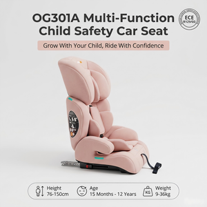 Asiento de Auto para Niños Ogolee con Certificación ECE R129/03 I-Size <span class=keywords><strong>Grupo</strong></span> 123, 76-150cm, Asiento Elevador Desmontable con Capacidad de Carga de 36kg, HDPE - Product Image 1