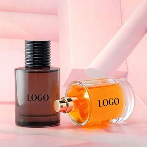 En stock, flacon de parfum vide en verre ambré, 30 ml, 50 ml, 100 ml, flacon de parfum de luxe poli avec bouchon noir - Product Image 2