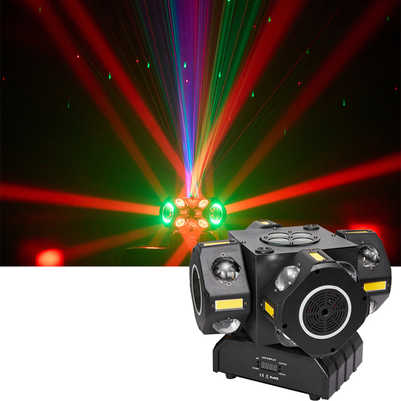 Factory Wholesale DMX/Remote Control RGBW 4in1 Strobe Effects LED Moving Head Light for Disco Dj Bar Nightclub Stage Lighting