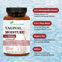 Formule de soutien pour le bien-être intime des femmes avec Maca, Ashwagandha, Safran et Orme glissant pour une hydratation et une vitalité naturelles