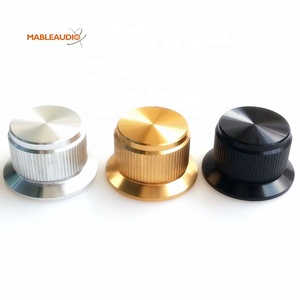 MAKP0421 Bouton de commande en aluminium 24x14.5mm Bouton de volume du potentiomètre Bouton d'amplificateur de CD audio - Product Image 2