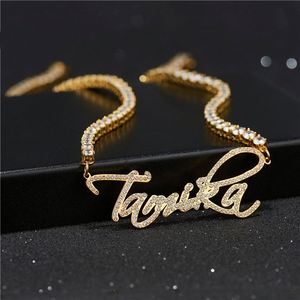 Custom Quality Hypoallergenic Tarnish Free Fashion Stainless Steel Chain Gold <b>Name</b> <b>Plate</b> Cuban Tennis Necklace Chain Big Jewelry - Product Image 1
