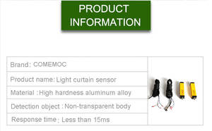 Barrière de sécurité photoélectrique infrarouge Comemoc MTS, type 4, protection de machine (CE) IP65 24V - Product Image 6