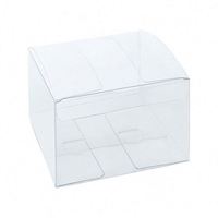 Boîte en plastique OEM LOGO personnalisé Petite boîte cadeau Transparente 5x5 6x6 4x4 3x3 2x2 Boîte d'emballage en plastique PVC PET