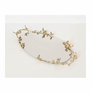 ถาดเสิร์ฟอาหารทองเหลืองสแตนเลสสตีลทันสมัยออกแบบได้ตามต้องการถาดเสิร์ฟอาหารเกรดสูงสะอาดง่ายบ้านร้านอาหารโรงแรมงานเลี้ยงอาหาร - Product Image 1