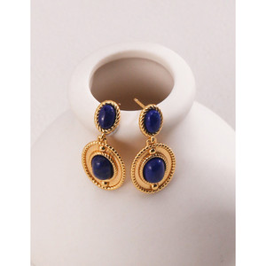 Orecchini pendenti in lapislazzuli naturali - Product Image 5