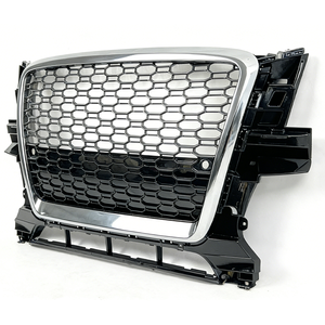 Parrilla Delantera Estilo PNB RSQ5 de ABS, Nueva, con Malla de Panal y Marco Cromado Plateado, Mejora para Audi Q5 2009-2012 8R, Fácil Instalación - Product Image 5