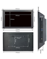 1000 Nits 15.6 pouces à cadre ouvert de qualité industrielle LCD moniteur tactile extérieur intégré avec résolution 1920x1080