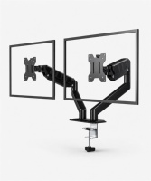 Support de Moniteur Double Bras Robuste à Prix Imbattable, Fixation de Bureau Entièrement Articulée, Support Ergonomique pour Trading Financier et Codage