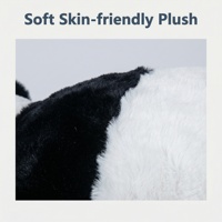 Costume de chien robot panda en peluche personnalisé, lavable, doux et respectueux de la peau, pour le marché européen, utilisation en fête/spectacle commercial, fabriqué au Jiangsu, marque Zixi