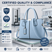 Sac à main pour femme en cuir PU durable, doublure en polyester, avec détails de coutures pour une longue durée de vie en vente au détail