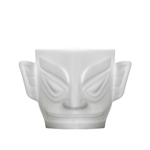 สินค้าใหม่ 2026 ของใช้ในบ้านและครัว แก้วเซรามิกสีขาวหรูหราสไตล์วินเทจ - Product Image 2