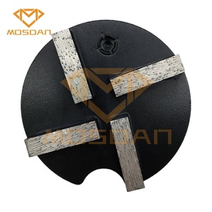 Disco de placa de molienda de diamante JS de 4 pulgadas y 100mm, disco de 4 <span class=keywords><strong>barras</strong></span> con 1 PIN para hormigón de suelo - Product Image 4