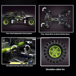 MOULD KING 18002S 2.4G RC & APP Contrôle Voiture d'escalade Jouets Télécommande Terrain Buggy Camion tout-terrain <span class=keywords><strong>Bloc</strong></span> de construction - Product Image 4