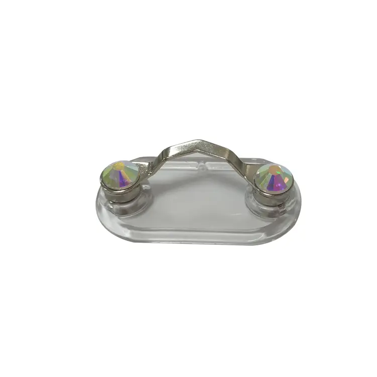 Porte-lunettes magnétique en néodyme de couleur argent