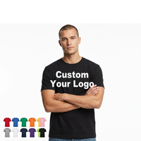 Premium 250g Schweres T-Shirt 100% Baumwolle 16s Ringgesponnen Einfarbiges Blanko-T-Shirt Rundhalsausschnitt Hochwertige Streetwear T-Shirt Branding