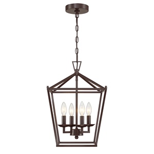 <span class=keywords><strong>Lustre</strong></span> industriel à 4 lumières Plafonnier en bronze Plafonnier encastré en métal <span class=keywords><strong>Cage</strong></span> géométrique E12 <span class=keywords><strong>Escalier</strong></span> Couloir - Product Image 2