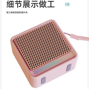 Wireless <b>Bluetooth</b> <b>Speaker</b> Mini Cube Portable Desktop Rechargeable Battery 5.3 Version Colorful <b>Led</b> Light - Product Image 3