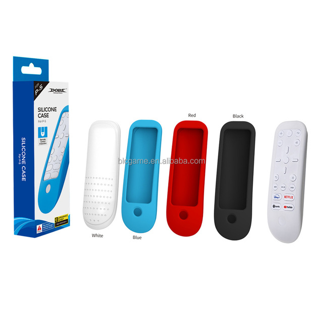 TP5-1536 for PS5 Soft Silicone Rubber Case for PS5 Media Remote Controller Silicone Case Shockproof Protective Skin for PS5