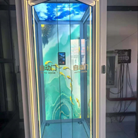 Pièces d'ascenseur modernes : Porte électrique blanche à double ouverture pour Villa, Appartement, Supermarché, Villa auto-construite, Entrepôt