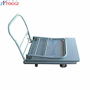 लोड 300 किलोग्राम फोल्डेबल मेटल शॉपिंग प्लेटफॉर्म हैंड ट्रॉली - Product Image 2