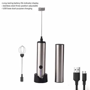 High Demand Products Electric Portable Mini Coffee Mixer Milk Frother