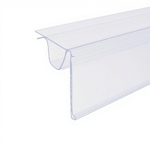 Porte-étiquettes et bande de données en PVC pour magasins de détail, pour étagères, flexibles, transparents, faciles à insérer et à remplacer - Product Image 1