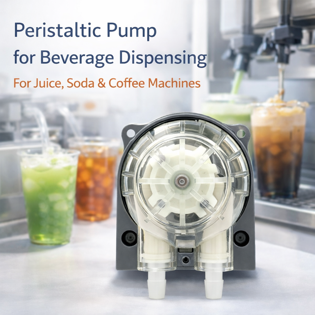 LEFOO FDA Certified Durable 12v 24v 280ml/min Small Mini Peristaltic Liquid Dosing Pump for Filling/Liquid Dispensing