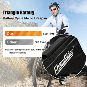 <span class=keywords><strong>Batterie</strong></span> <span class=keywords><strong>de</strong></span> vélo électrique Chamrider EU Uk Warehouse 27ah 72v, sac <span class=keywords><strong>de</strong></span> porte-bagages arrière, sécurisée, haute capacité, stable, <span class=keywords><strong>pour</strong></span> VTT - Product Image 1