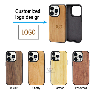 Ốp điện thoại di động bằng gỗ thật thân thiện với môi trường, chất liệu TPU, vỏ điện thoại bằng gỗ tre thật cho Iphone 14 Plus, Iphone 13, 12 Pro MAX - Product Image 3