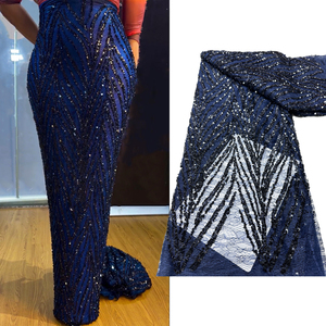elegant navy blue dress accessories Women's Navy Satin Lace Trim Maxi Dress - Event Dresses