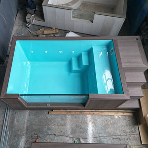 Fábrica <span class=keywords><strong>Mini</strong></span> familia portátil agua caliente Jacuzzis Spa <span class=keywords><strong>piscina</strong></span> ventana fibra de vidrio contenedor de madera al aire libre sobre el suelo <span class=keywords><strong>piscina</strong></span> - Product Image 2