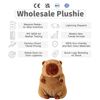 Fournisseur vérifié par une usine professionnelle, jouet en peluche capybara en coton PP doux et moelleux, certifié CE EN71 ASTM, pour enfants