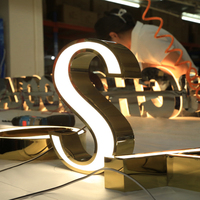 Letrero LED para Tienda, Letras 3D, Logotipo Comercial, Letrero Acrílico Metálico, Letrero con Letras 3D, Letrero Luminoso LED para Publicidad Exterior