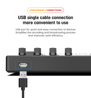 Mini controlador MIDI Vmix USB para videoconferencia 4K NDI HD PTZ Cámara Conmutador de transmisión en vivo en sistema de transmisión