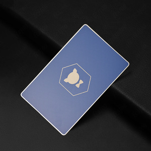 Tarjeta de metal cepillado plateado para tarjeta de metal de marca de seguridad AVSEC AUSTRALIA - Product Image 3