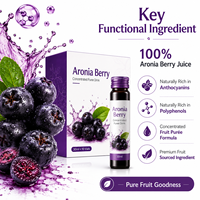 Bebida Concentrada de Aronia Natural, Puré de Aronia, Bebida Antioxidante con Polifenoles, Proveedor de Marca Privada
