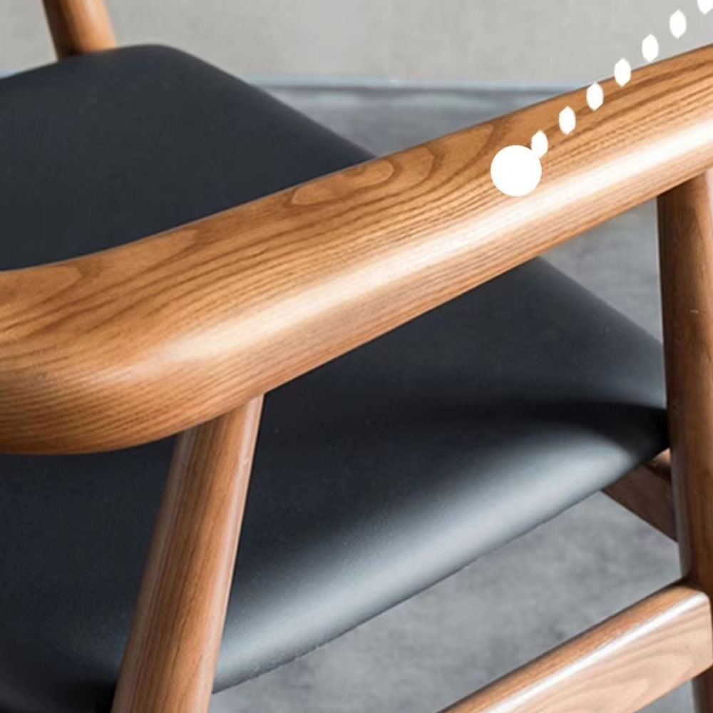 Upholstered Luxury Wood  Dining Room Chair Home Furniture Modern  Dining Chairs With Soft Cushion