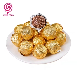 Bombones <span class=keywords><strong>de</strong></span> Chocolate Sólido Estilo Noble, Formas Decorativas, Dulces Asiáticos, Empaquetado a Granel, Bola Dorada con <span class=keywords><strong>Almendras</strong></span> - Product Image 5