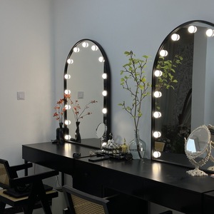 Table de maquillage professionnelle pour salon avec éclairage LED, miroir de maquillage, table de toilette pour studio de mariage, studio photo, salon de beauté - Product Image 4