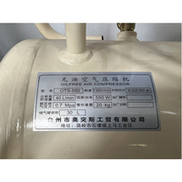 Compresseur d'air portable et multifonctionnel silencieux sans huile de 30 L pour la protection de l'environnement