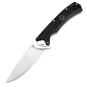 Cuchillo plegable personalizado OEM, precio de fábrica, de acero, mango G10 de alta dureza, cuchillos de bolsillo para exteriores, cuchillo táctico defensivo