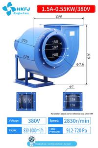 Ventilador Centrífugo Eléctrico CF-11 para <span class=keywords><strong>Cocinas</strong></span> <span class=keywords><strong>de</strong></span> Restaurantes, Extracción Industrial <span class=keywords><strong>de</strong></span> Grasa, 220V, Potente Extractor <span class=keywords><strong>de</strong></span> Humo por Ducto - Product Image 6