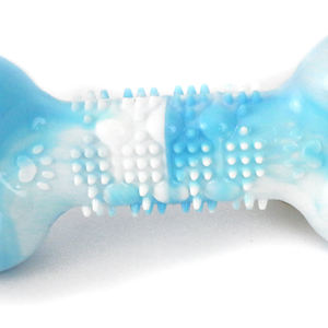 Juguete Masticable Interactivo para Perros, Ecológico y Duradero, de TPR, con Forma de Hueso, Bicolor, con Sonido, 17*7.5*3.8cm, Diseño de Dibujos Animados, para Regalo o Bolsa de Juego - Product Image 2